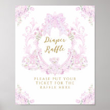 弓フローラテディベアークレスト赤ちゃんシャワーオムツ