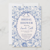 弓ブライダルシャワー付きチノワセリーフラワーガーデン 招待状 (正面)