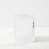 弓マグが付いている軍隊の妻のスカル フロストグラスマグカップ (中央)