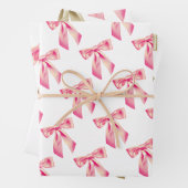 弓ラブラッピング紙セット3 ラッピングペーパーシート (インサイチュ)