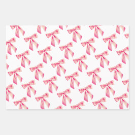 弓ラブラッピング紙セット3 ラッピングペーパーシート