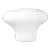 弓リボン　イッツ　ア　ガール　ピンク セラミックノブ (側面)
