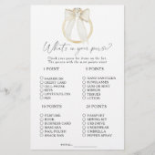 弓リングや輪ブライダルシャワーあなたの財布ゲームの中に何がある (正面)