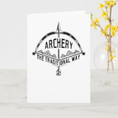 弓伝統的道 カード (黄色い花)