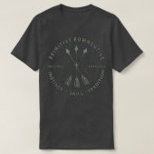 弓初期の狩りアーチェリーボウハンターギフト Tシャツ (デザイン正面)