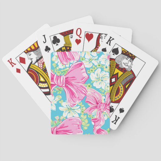 弓名門私立校風のTrp[ical花グリーン] トランプ (裏面)