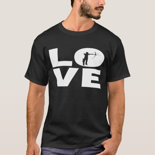 弓射手弓兵のためのアーチング愛 Tシャツ (正面)