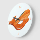 弓形の人魚時計 ラージ壁時計 (傾斜)