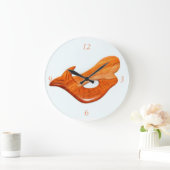 弓形の人魚時計 ラージ壁時計 (ホーム)