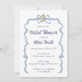 弓手引きブライダルシャワーパーティの招待状 招待状 (正面)