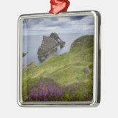 弓止め枠の石、Portknockie、スコットランド メタルオーナメント (左)