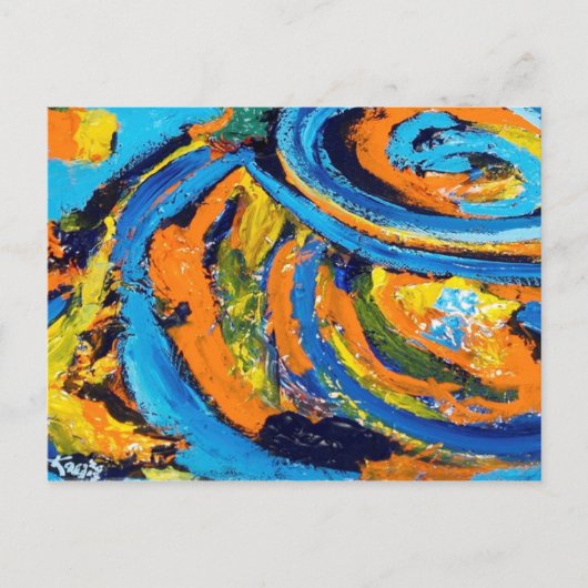 弓状のはがき ポストカード (正面)