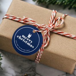 弓状のクリスマスの贈り物を贈カスタムる フェイバータグ