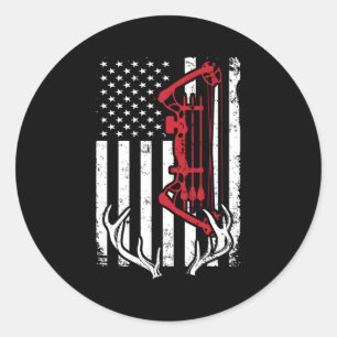 弓狩りアメリカ国旗のアーチェリーforハンター ラウンドシール