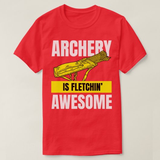 弓狩りアロー及びアーチェリー引用文デザインアーチェリー Tシャツ (デザイン正面)