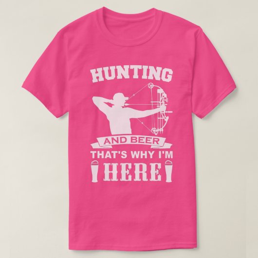 弓狩りアーチェリーおもしろい狩り弓ハンターギフト Tシャツ (デザイン正面)
