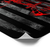 弓狩りフラッグおもしろい狩りギフト ポスター (角)