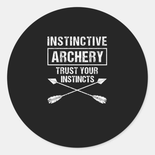 弓狩り射手の本能アーチェリー ラウンドシール (正面)