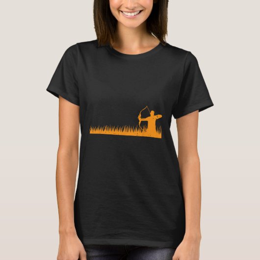 弓狩り射手Grアーチェリーハンターメンズ Tシャツ (正面)