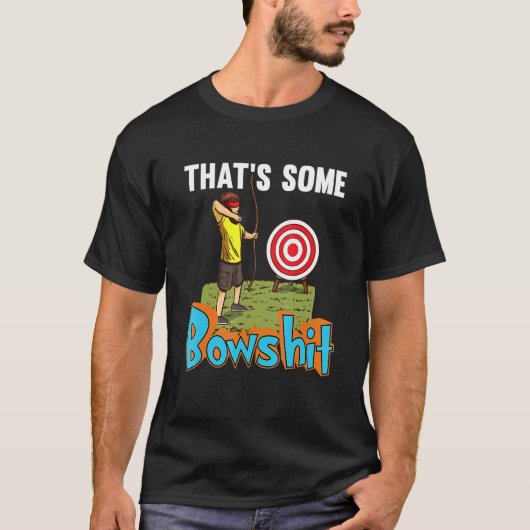 弓狩り用矢および弓引用文用弓矢 Tシャツ (正面)