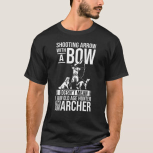 弓狩り装備弓矢ゲーム射手 Tシャツ