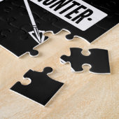 弓狩り鹿スカル複合ボウアーチェリーギフト ジグソーパズル (側面)