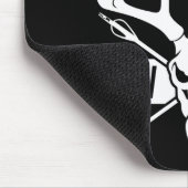 弓狩り鹿スカル複合ボウアーチェリーギフト マウスパッド (コーナー)