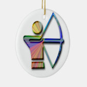 弓矢が付いているArcher セラミックオーナメント (右)