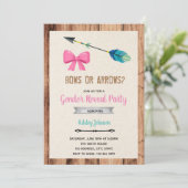 弓矢のジェンダーリビールの招待 招待状 (スタンド正面)