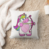 弓矢の射手としてのユニコーン クッション (ブランケット)