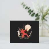 弓矢の武家弓射日本弓矢の贈り物 ポストカード (スタンド正面)