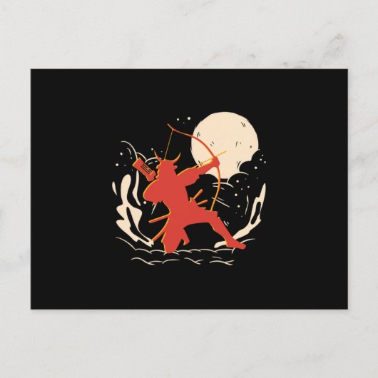 弓矢の武家弓射日本弓矢の贈り物 ポストカード (正面)