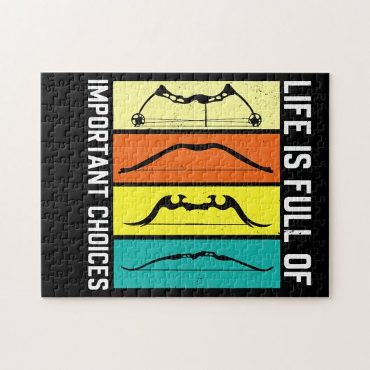 弓矢の男が狩人に贈り物を贈り、射手に衣装を贈る ジグソーパズル (横)