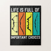 弓矢の男が狩人に贈り物を贈り、射手に衣装を贈る ジグソーパズル (縦)