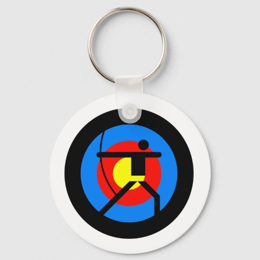 弓矢の的と射手 キーホルダー (正面)