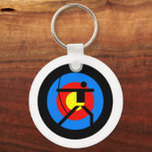 弓矢の的と射手 キーホルダー (正面)