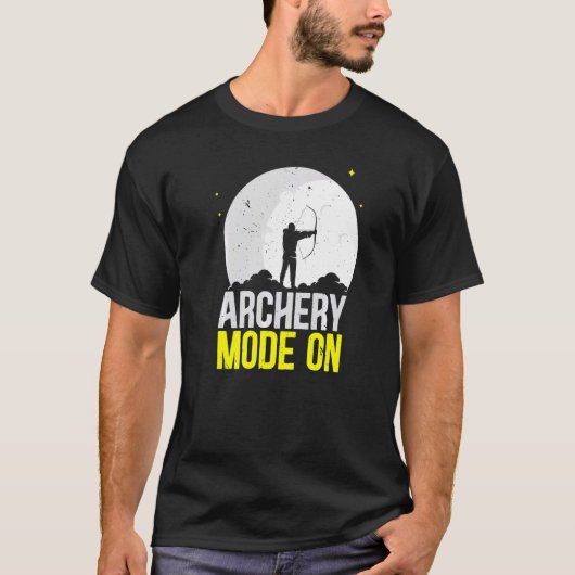 弓矢モード弓矢射撃、 発砲射手 Tシャツ (正面)