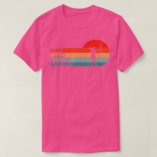 弓矢狩り狩りアーチェリーハンターアーチャー Tシャツ (デザイン正面)
