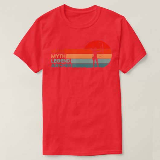 弓矢狩り狩りアーチェリーハンターアーチャー Tシャツ (デザイン正面)