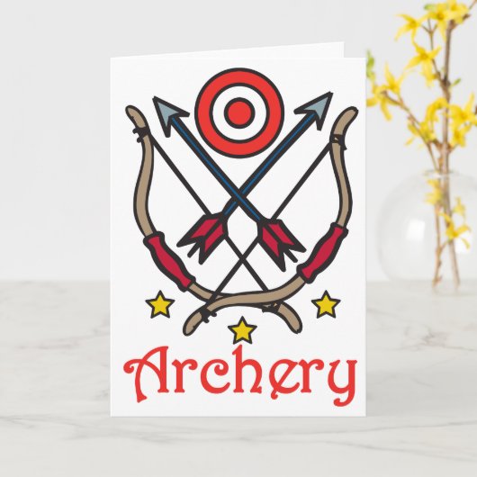 弓矢 カード (黄色い花)