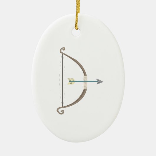 弓矢 セラミックオーナメント (正面)