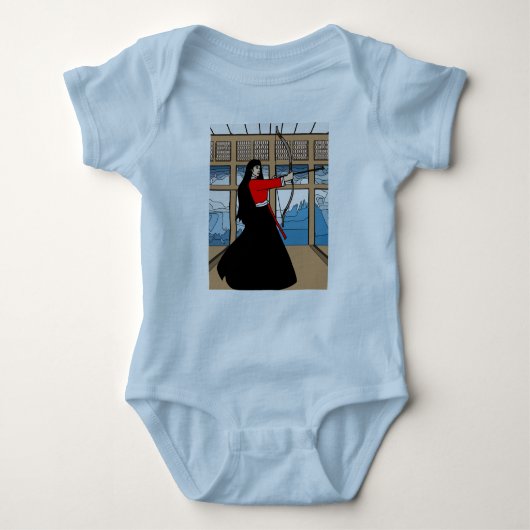 弓矢 ベビーボディスーツ (正面)