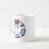 弓航海の付きクリスマスライフサーバー コーヒーマグカップ (正面左)