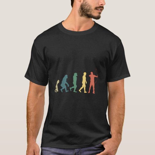 弓術の進化 Tシャツ (正面)