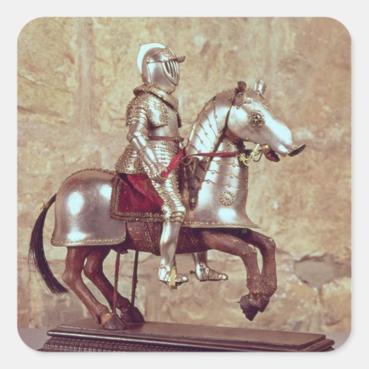 弓馬とライダーのモデル， c.1640 スクエアシール (正面)