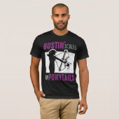 弓魚アーチェリー女性弓釣りスポーツ Tシャツ (正面フル)