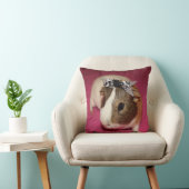 弓2を持つモルモット クッション (椅子)