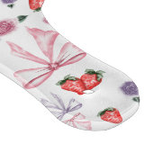 弓、バラ、イチゴのコケットパターン カッティングボード (角)