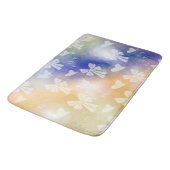 弓，リボン，白，パステル，ハート，光，ピンク バスマット (アングル)