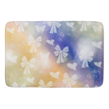 弓，リボン，白，パステル，ハート，光，ピンク